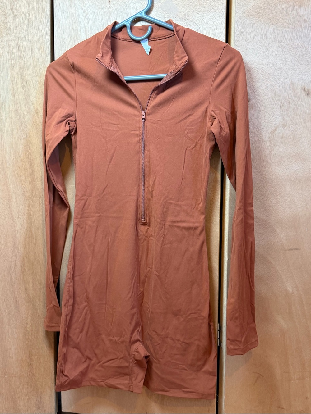 Rust Long Sleeve Zip-Front Women's Jacket